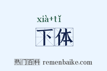 下体是什么意思的图片